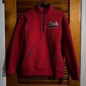 Polo by Ralph Lauren Red Fleece Zip-Up Sweater